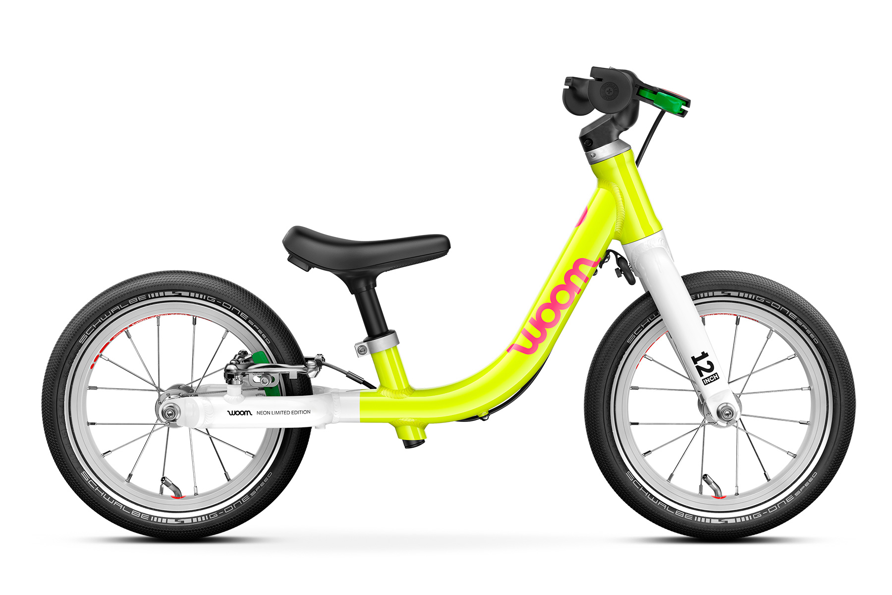 woom GO 1 Neon Lime LTD